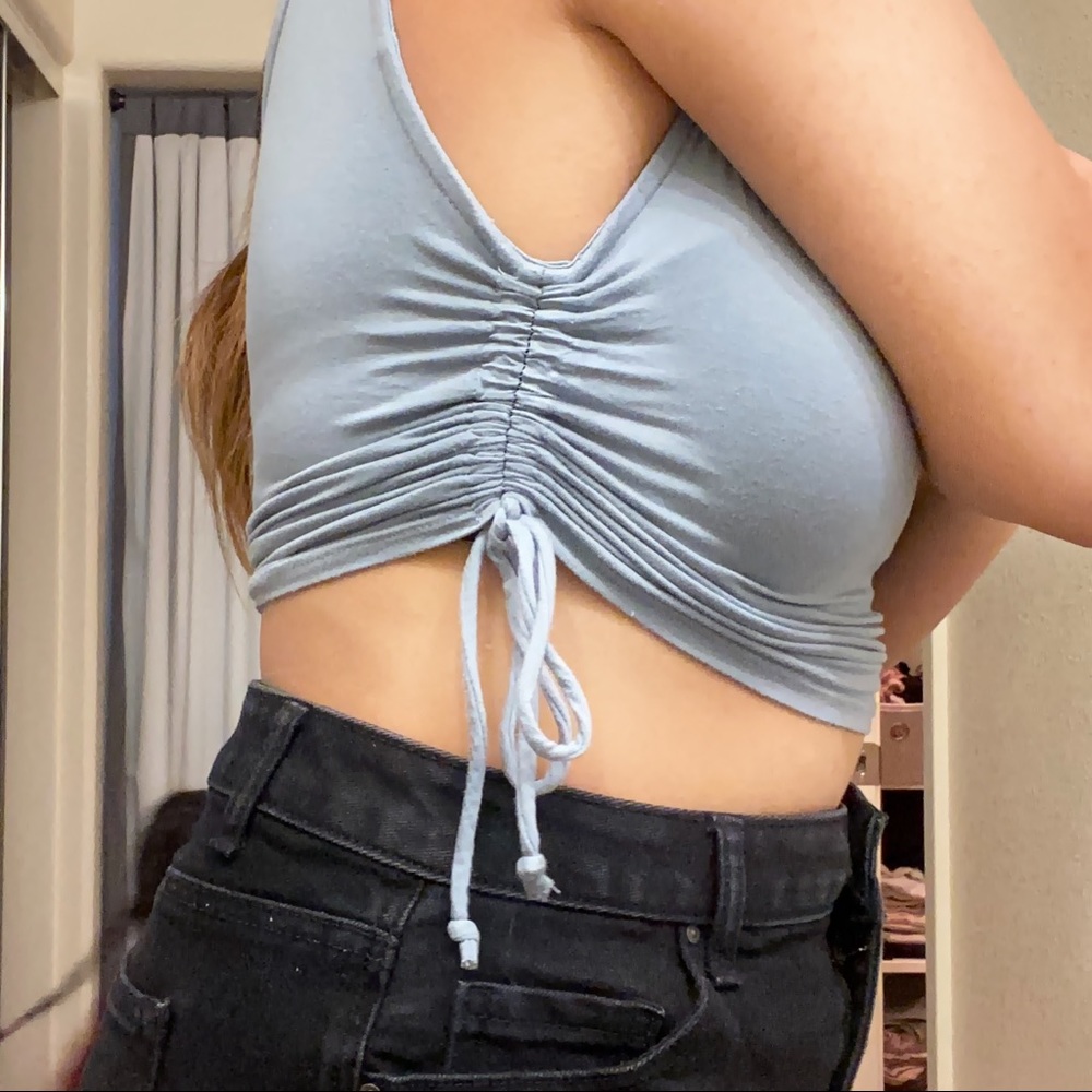 Drawstring side crop top - Picture 4 of 4